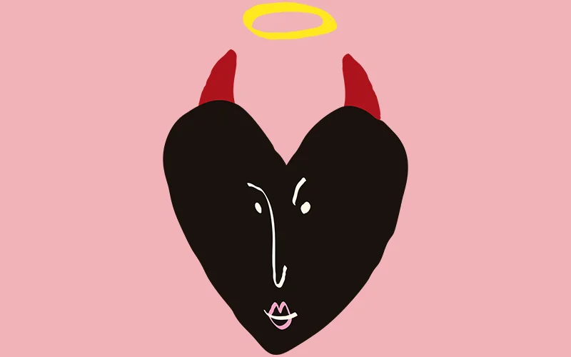 A preview of an ugly black valentine heart