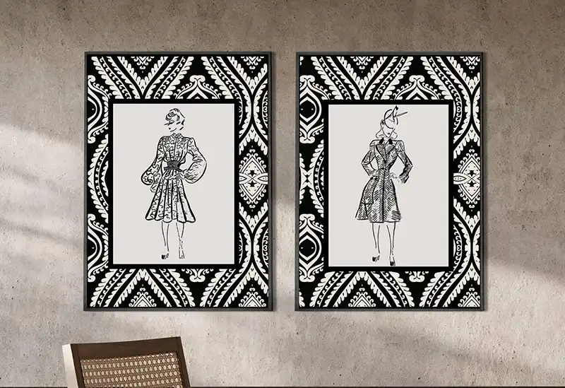 cool vintage frames, ephemera designs, ephemera designs