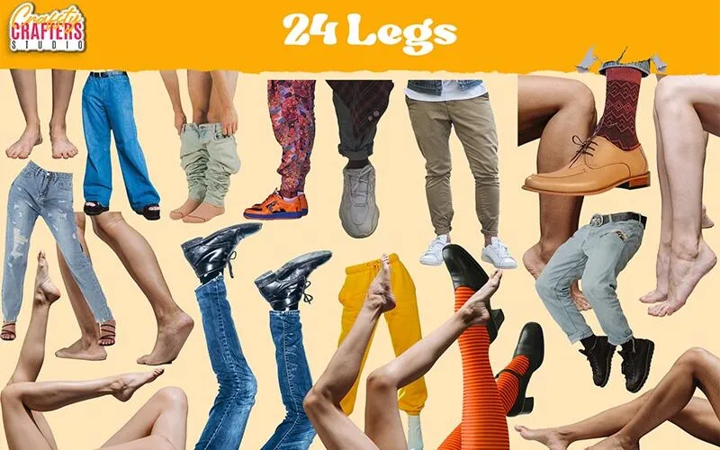 vintage legs, vintage collage