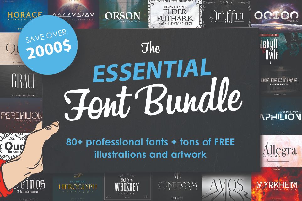 The essential font bundle