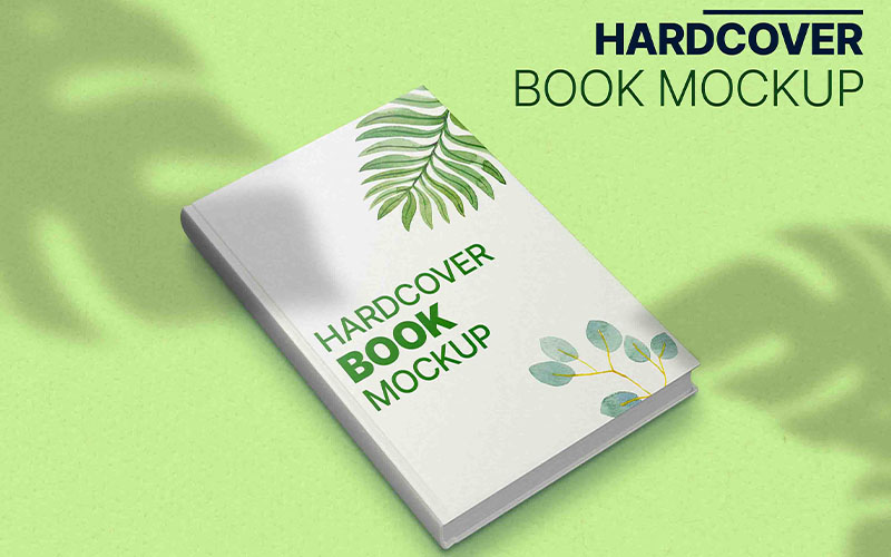 Hardcover book mockup