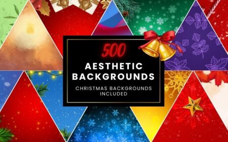 500 HD Aesthetic Backgrounds Collection | Extended License