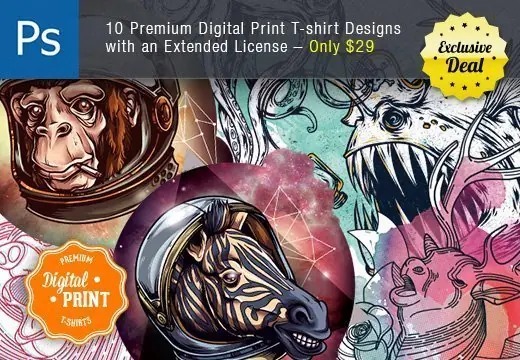 Super Premium T-Shirt Print Designs Bundle Feature Image