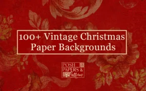 100+ Vintage Christmas Paper Backgrounds | Extended License