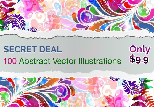 100 Abstract illustrations