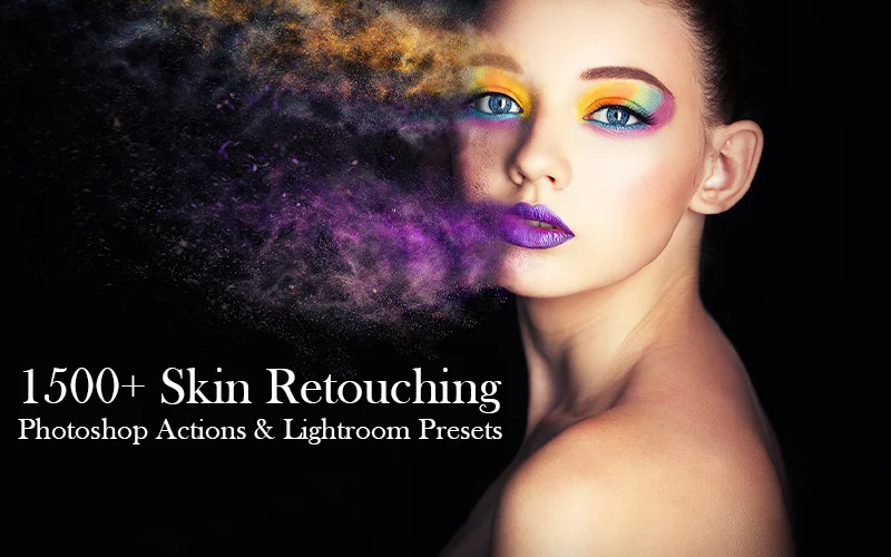1500 Skin Retouching Photoshop Actions Lightroom Presets