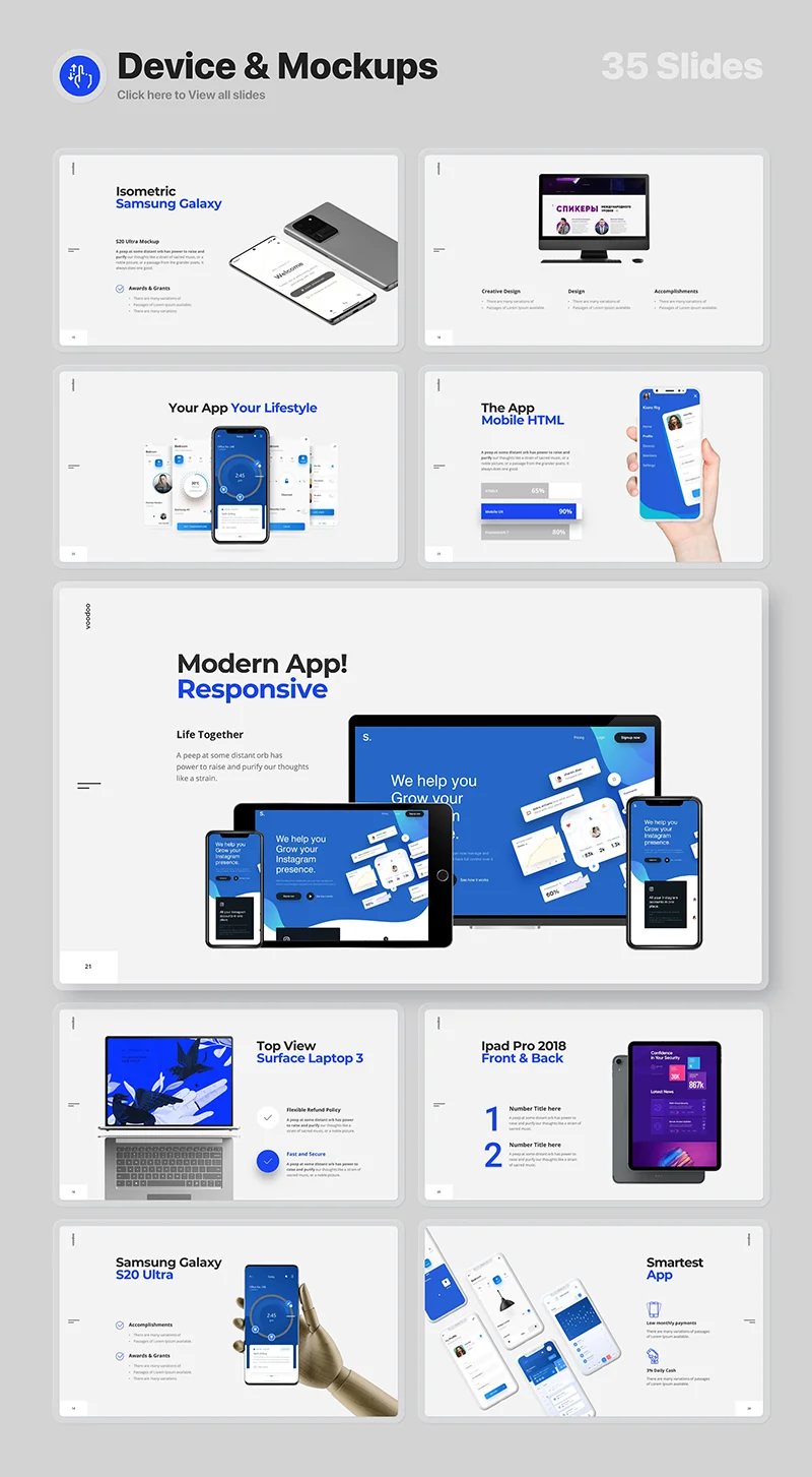 Device and mockups preview