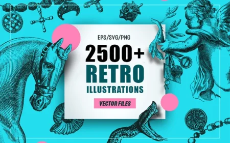 2500+ Retro Illustration