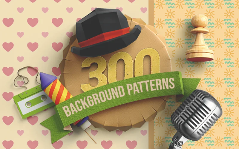 300 Seamless Background Patterns Bundle