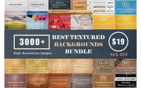 3000+ Best Textured Backgrounds Bundle