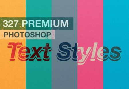 327 Premium Photoshop Text Styles | Extended License