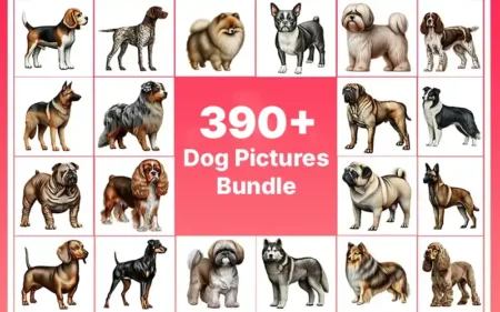 390+ Dog Pictures Bundle | Extended License