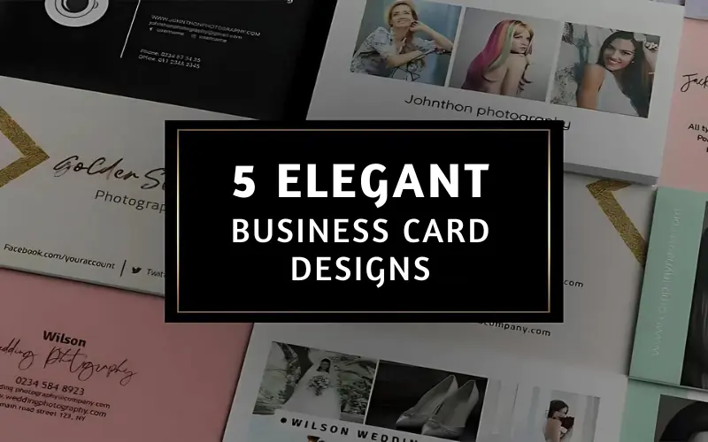 5 Elegant Business Card Designs Feature Image
