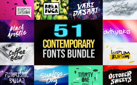 51 Contemporary Fonts Bundle