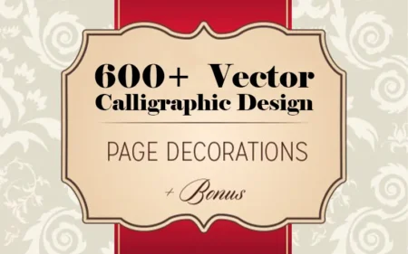 600+ Vector Calligraphic Designs Bundle