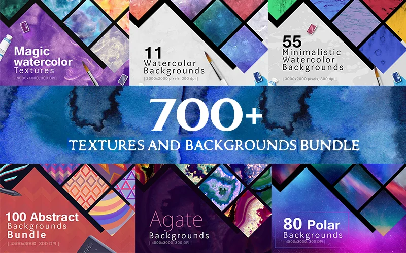 700 Textures And Backgrounds Bundle