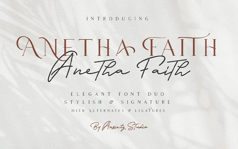 Preview Of Extraordinary Handmade Font - Anetha Faith