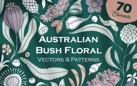 Australian Bush Floral Vectors and Patterns