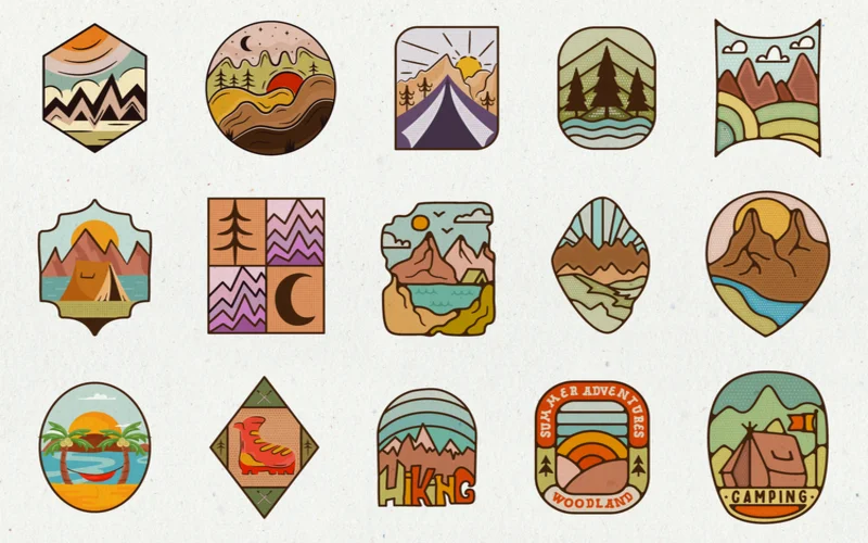 mountain Camping Badges