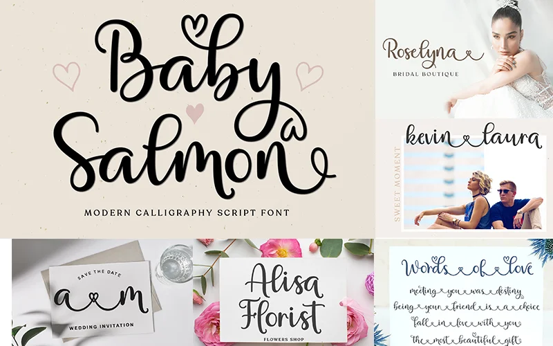 Modern Calligraphy Script Font Bundle