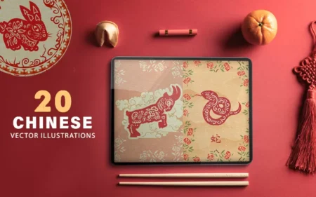 20 Chinese vector illustration Feature image