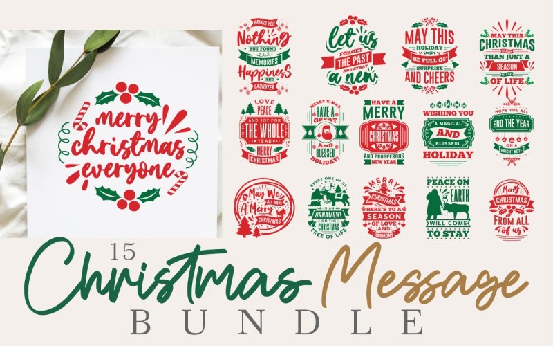 Christmas messages bundle