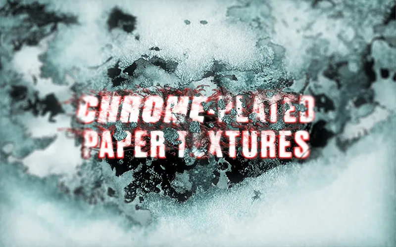 Chrome plated paper texture preview