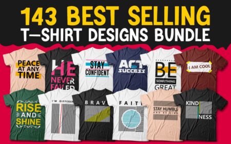 143 Best selling t-shirt designs bundle