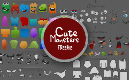 Cute Monster Vector Kit