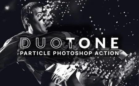 DUOTONE Particle Photoshop Action | Standard & Extended License