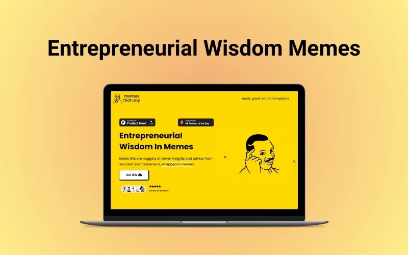 Entrepreneurial Wisdom Memes Feature Image Lifetime Access