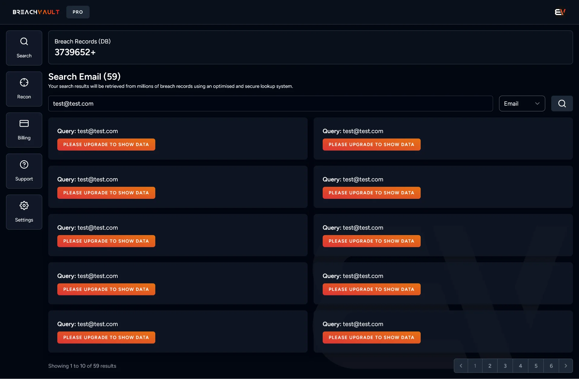 Explore data Breaches feature of BreachVault - Data Security Software