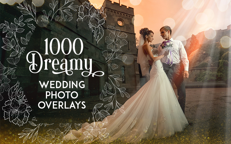 1000 Dreamy Wedding Overlays Bundle Feature Image