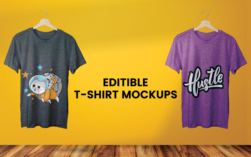 editible t-shirt mockups