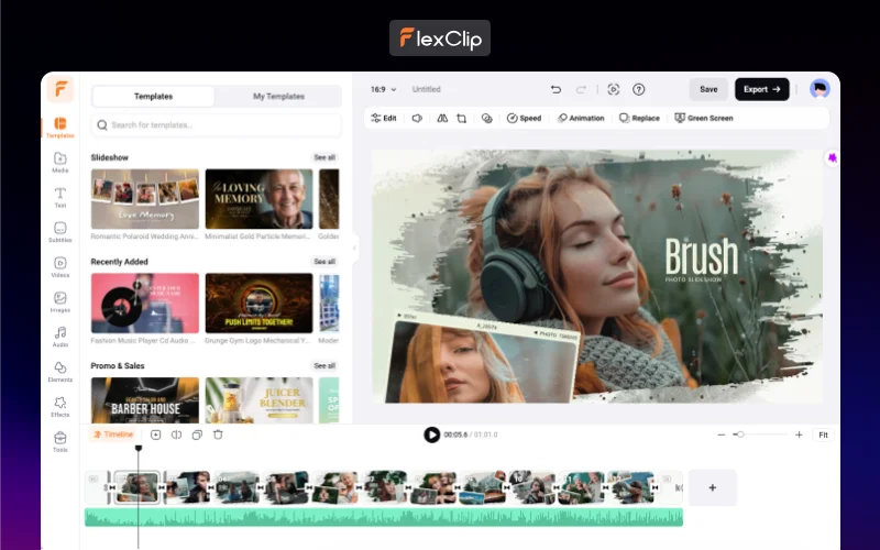 Editable Templates Of Flexclip - flexclip video editor
