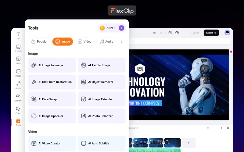 Flexclip - Online Video Editor Video Editing Tools, video editing app