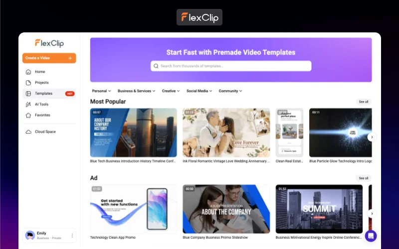 FlexClip - Video Templates - Online Video Editor