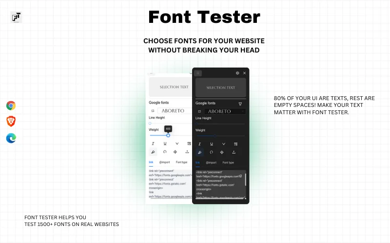Font Tester - Test different fonts UI