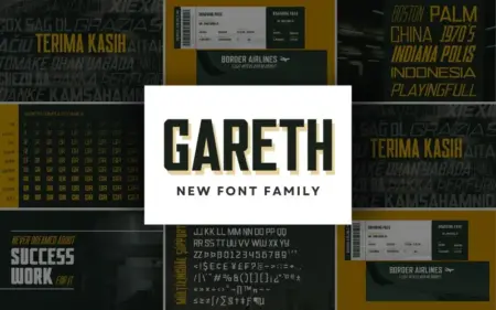 Gareth Font Bundle Feature Image