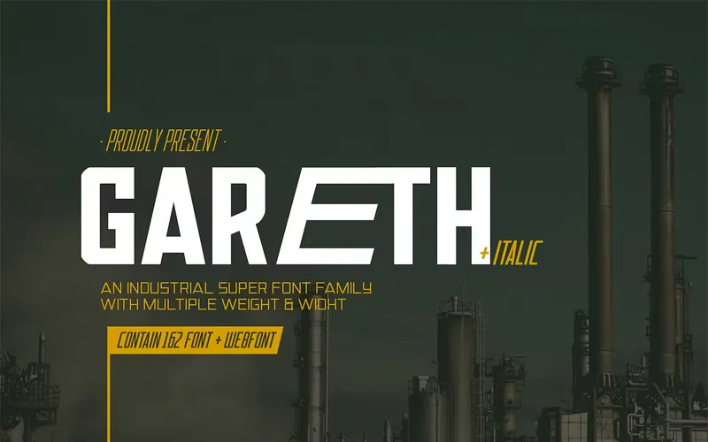 Gareth Font Family Preview