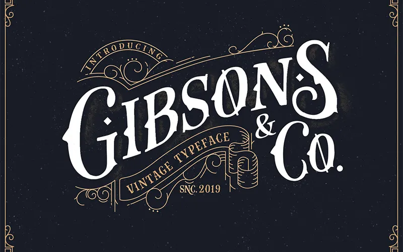 Gibsons co typeface preview