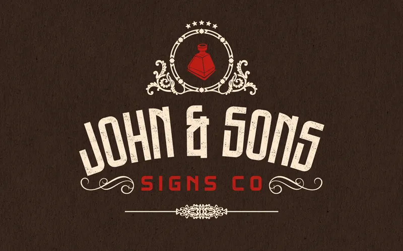 Vintage Gibsons Font - John & Sons