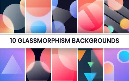 10 Glassmorphism background Feature image