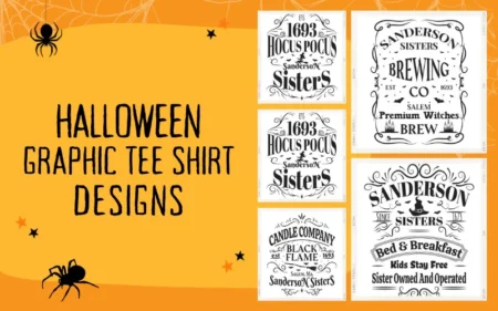 Halloween graphic tee shirt designs Banner