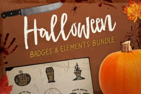 Halloween Bundle Badges Elements feature image