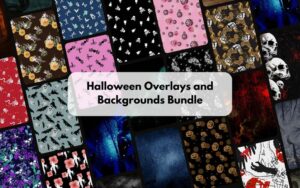 Halloween Overlays and Backgrounds Bundle