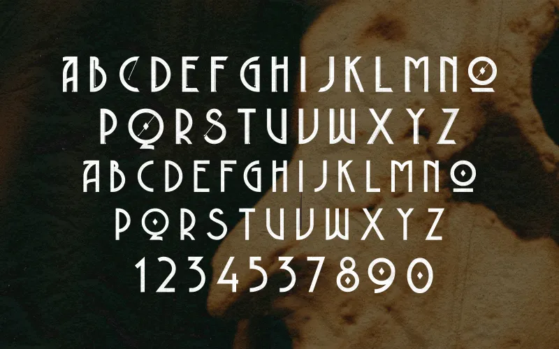 Special characters included in the Herline Typeface