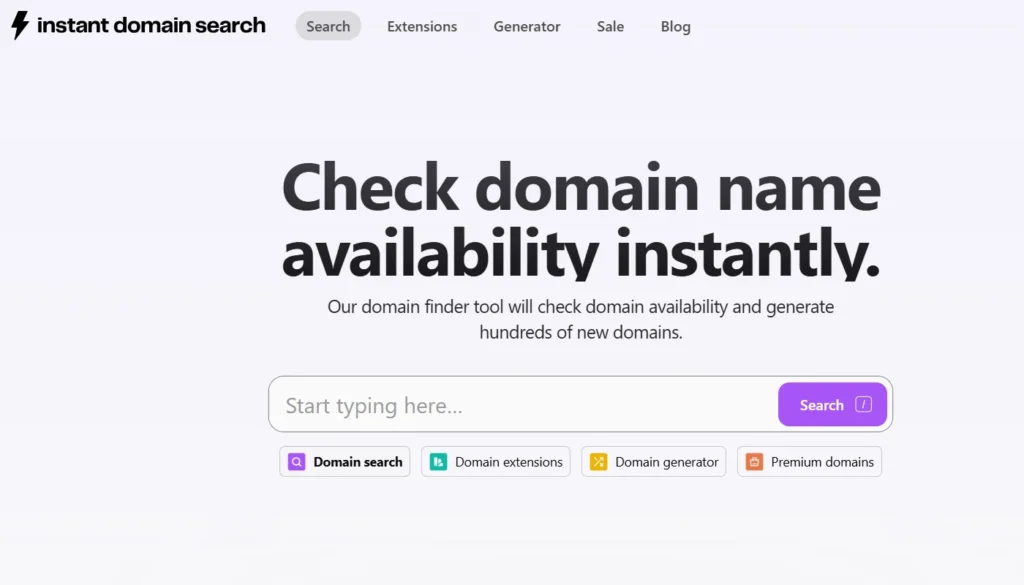 Instant-Domain-Search
