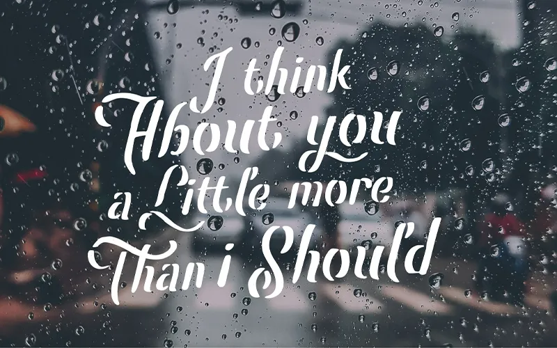 A Preview Text Written Using The Leatherhand Typeface