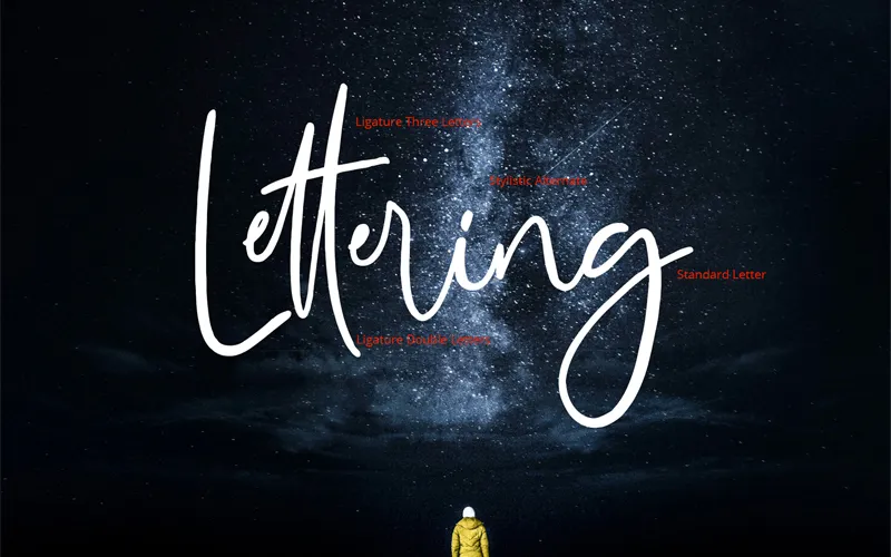 Lettering - Madeleine Signature Hand Drawn Fonts Family